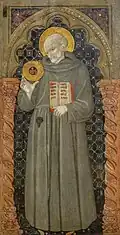 Saint Bernardino of Siena (15. century) attributed to Sassetta