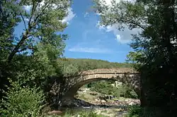 The bridge over the River Lot, in Sainte-Hélène