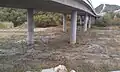 Underneath the Benet Rd bridge as seen most of the year