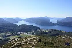 View of the village and municipality of Sand
