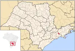 Location of Guararema