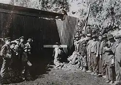 Looters shot by the authorities.