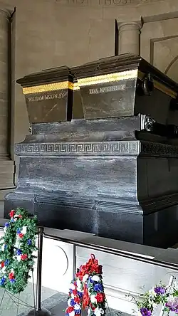 Sarcophagi of William and Ida McKinley inside the McKinley National Memorial (Canton, Ohio)