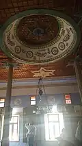 Interior of the historic mosque of the village