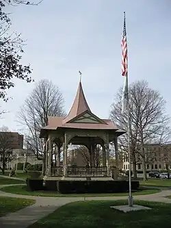 Howard Elmer Park in downtown Sayre