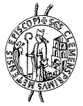 Seal of the Saint Clement abbey during the 14th century