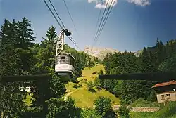 The cable car to Schilthorn