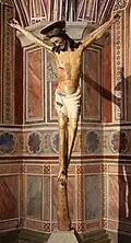 Polychromed crucifix, Florentine school, ca. 1350–1400, donated by Francesco Datini