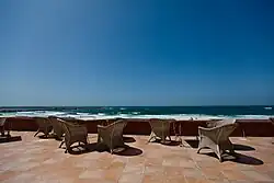 View of the sea from the hotel, 2009