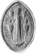 Illustration of the seal of Alan's daughter, Dervorguilla.