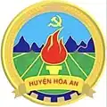 Official seal of Hòa An district