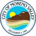 Official seal of Moreno Valley, California