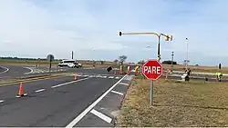 Works at route crossing