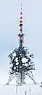 Antenna tower on the Niederhorn