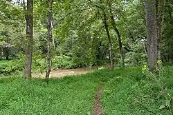 Seneca Creek Greenway trail running beside Great Seneca Creek in Germantown, MD