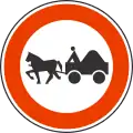 II-16 Forbidden for horsecarts