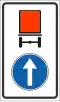 Proceed straight for vehicles carrying dangerous goods