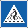 Cyclist crossing