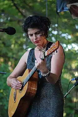 Conway performing at Fitzroy Gardens in January 2010