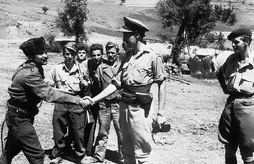 David Smiley as a Major in the SOE in Albania