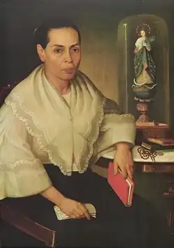 Severina Ocampo de Arroyo painting by Filipino painter Simon Flores y de la Rosa