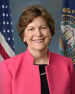 Senator Jeanne Shaheen in her official portrait, taken in 2021.