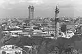 Shalom Tower under construction, April 1965