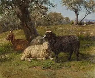 Sheep and Goats (1891) by Rosa Bonheur