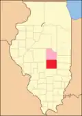 Shelby county from the time of its creation to 1829, including a large tract of unorganized territory temporarily attached to it, whose precise border was not defined.[4]