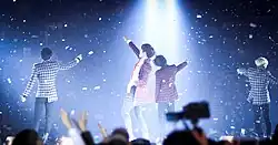 Shinee performing