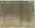 Commemorative plaque