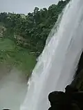 A view of the Huangguoshu Waterfall from the Water-Curtain Cave.
