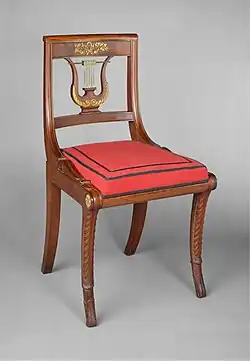 Side chair, Attributed to Charles-Honoré Lannuier, Made in New York, New York, 1815–19
