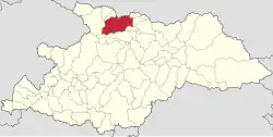 Location in Maramureș County