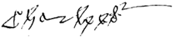 Charles VII's signature