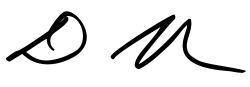 Dave Min's signature
