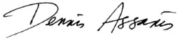 Signature of Dennis Assanis