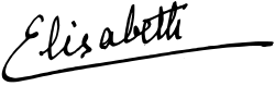 Elisabeth of Bavaria's signature