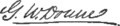 George Washington Doane's signature