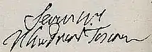 Gian Gastone's signature