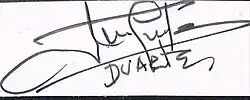 Signature of José Napoleón Duarte