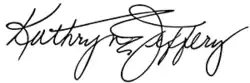 Signature of Kathryn Jeffery