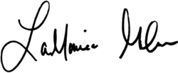 LaMonica McIver's signature