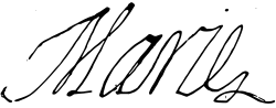 Marie de' Medici's signature