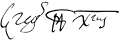 Gregory XIV's signature