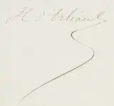 Henri d'Orléans's signature