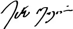 Seth Magaziner's signature