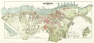 Image 7Map of Gothenburg, Sweden, published by N. P. Pehrsson in 1888