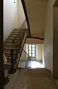Staircase leading to the second floor