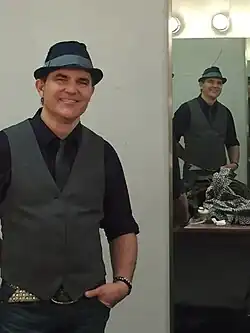 Stacey backstage in 2016